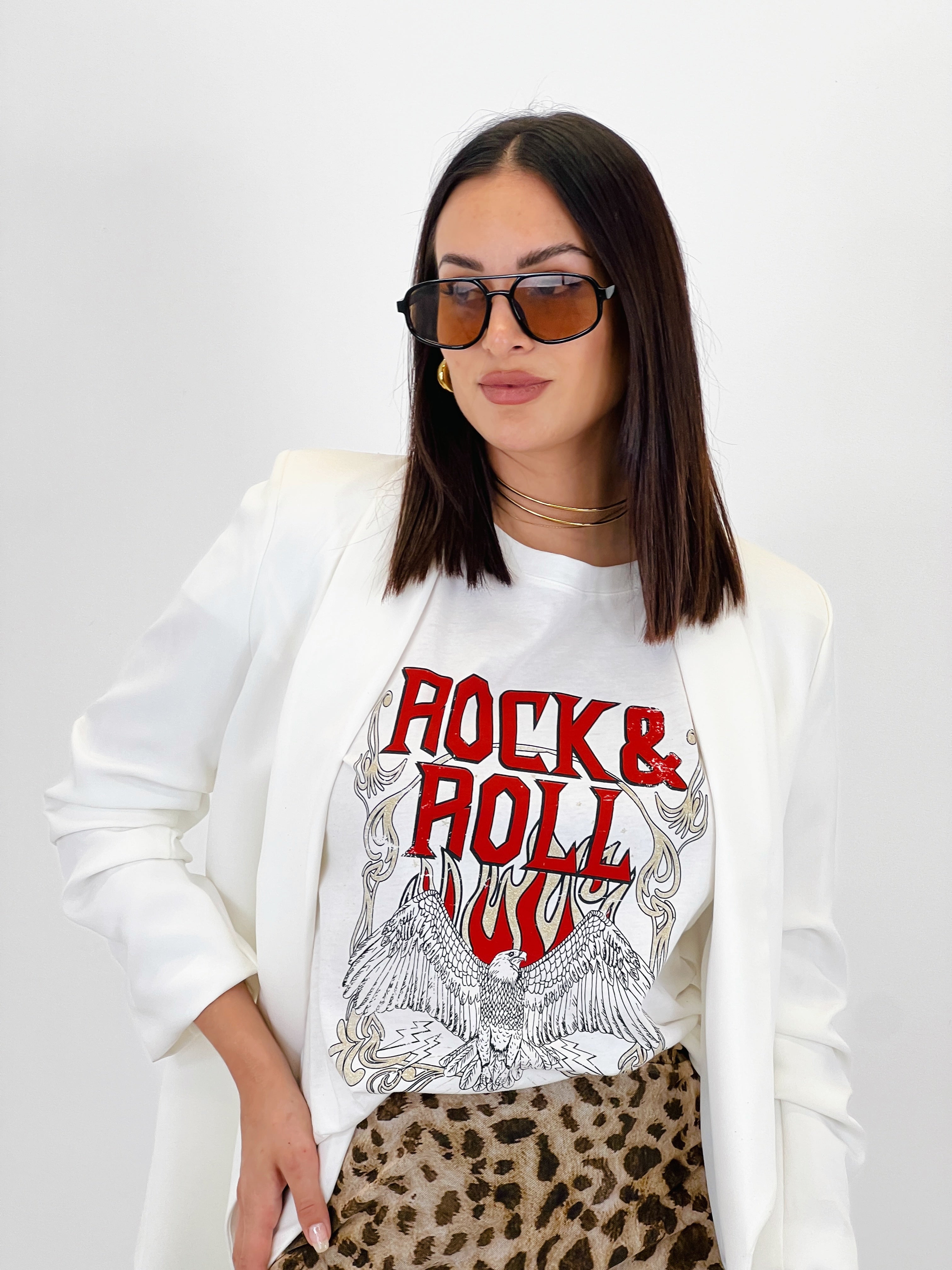 Camiseta estampada Rock&Roll