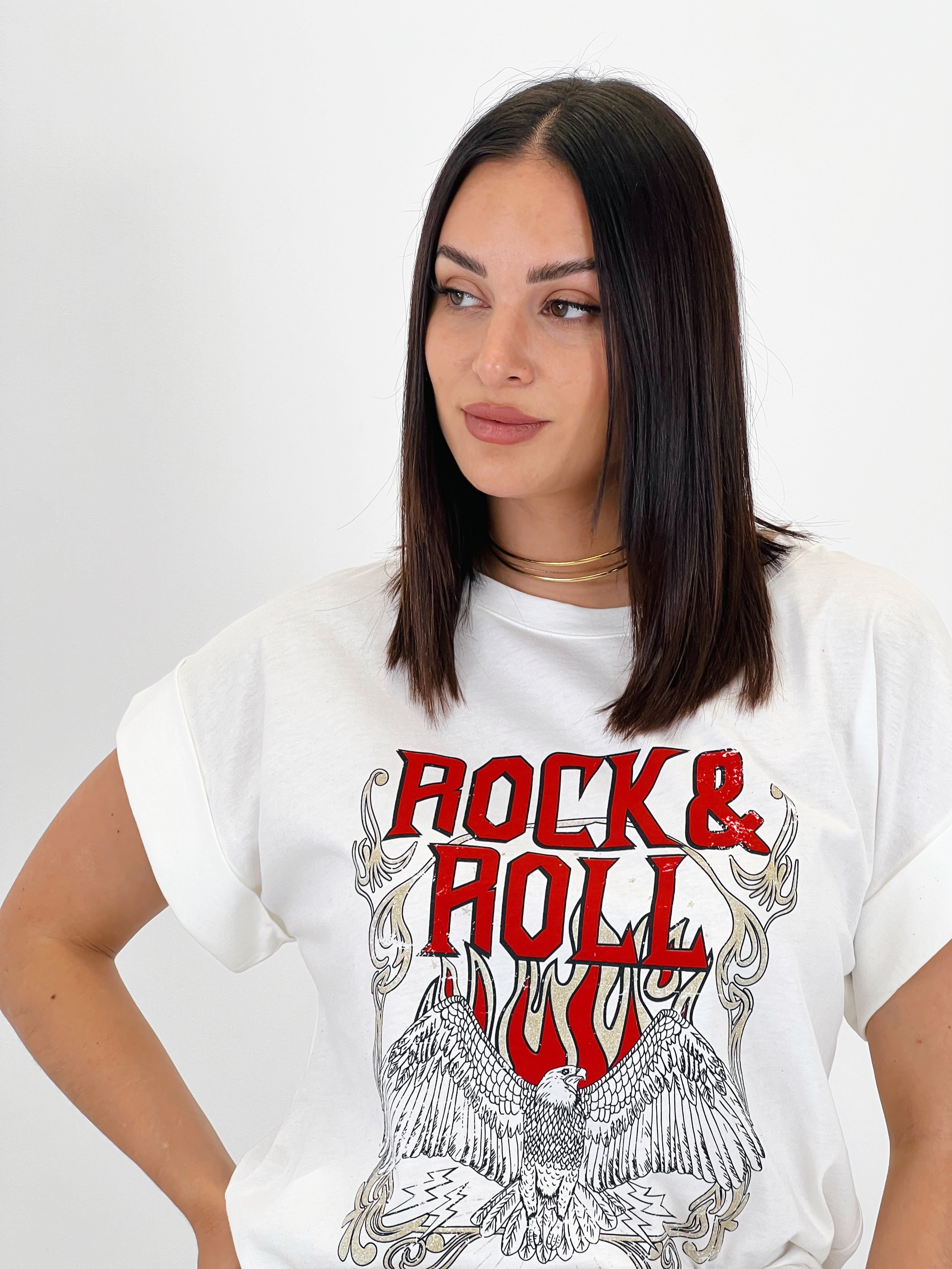 Camiseta estampada Rock&Roll