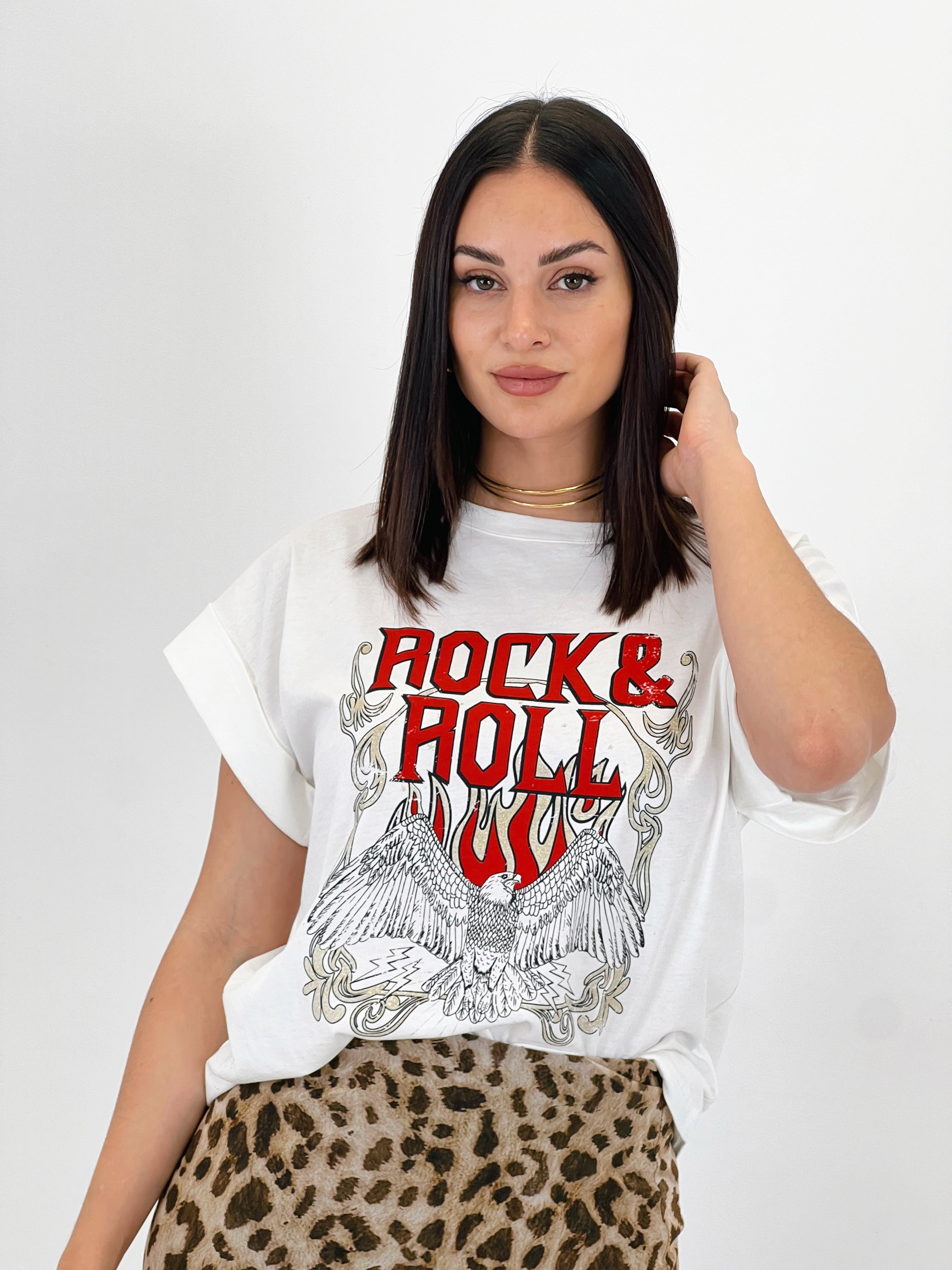 Camiseta estampada Rock&Roll