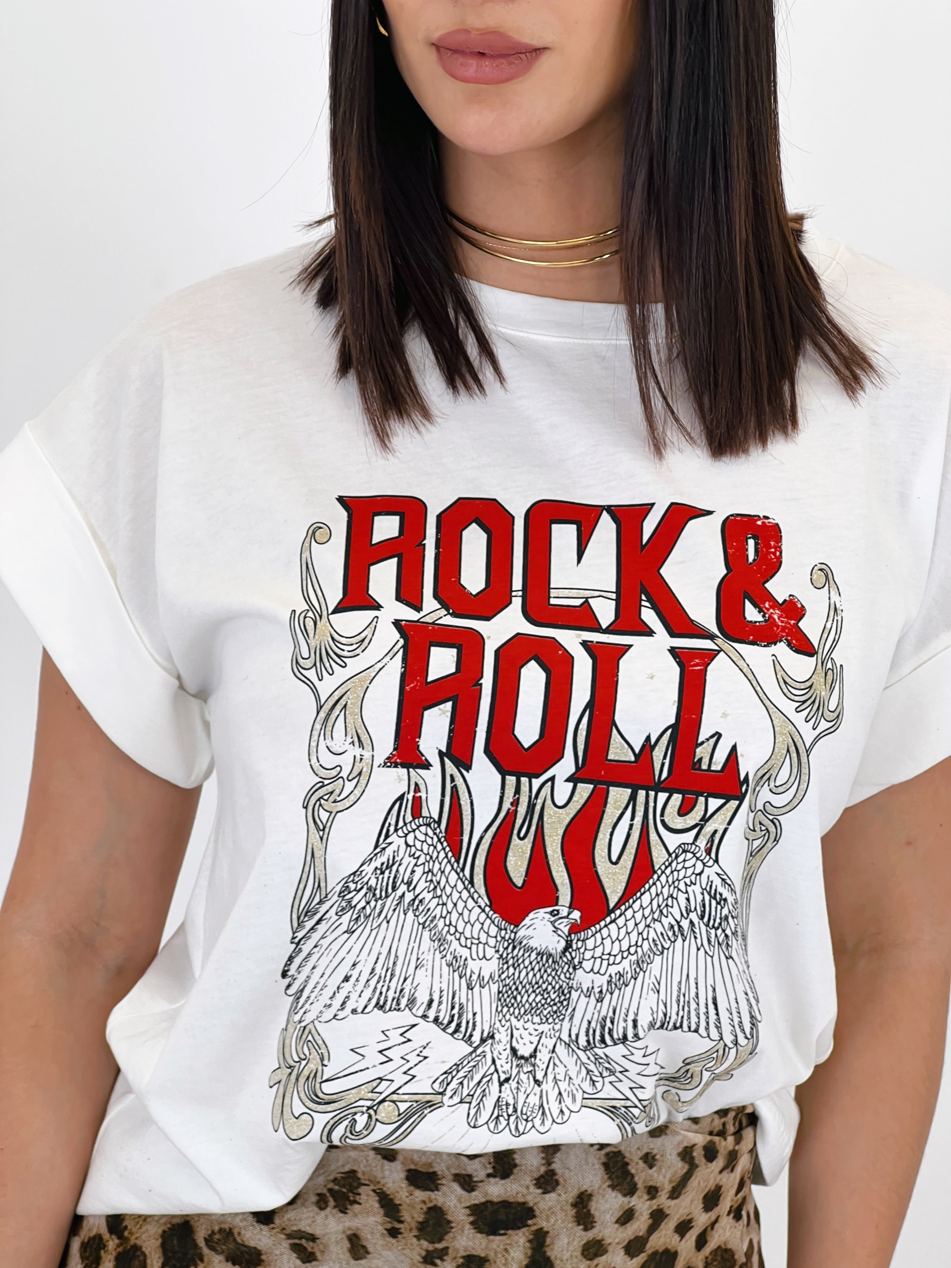 Camiseta estampada Rock&Roll