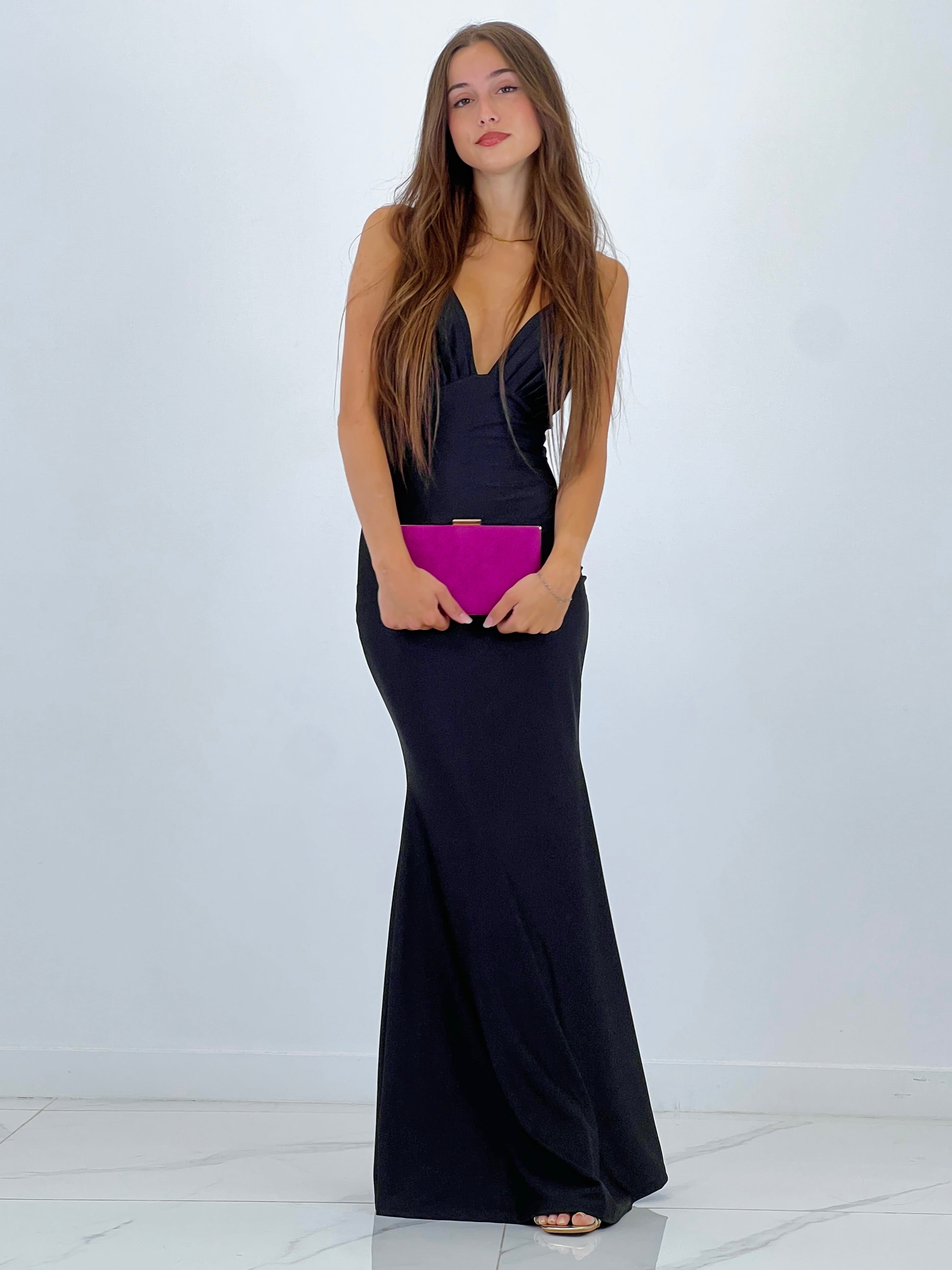 Vestido escote fruncido Mirela