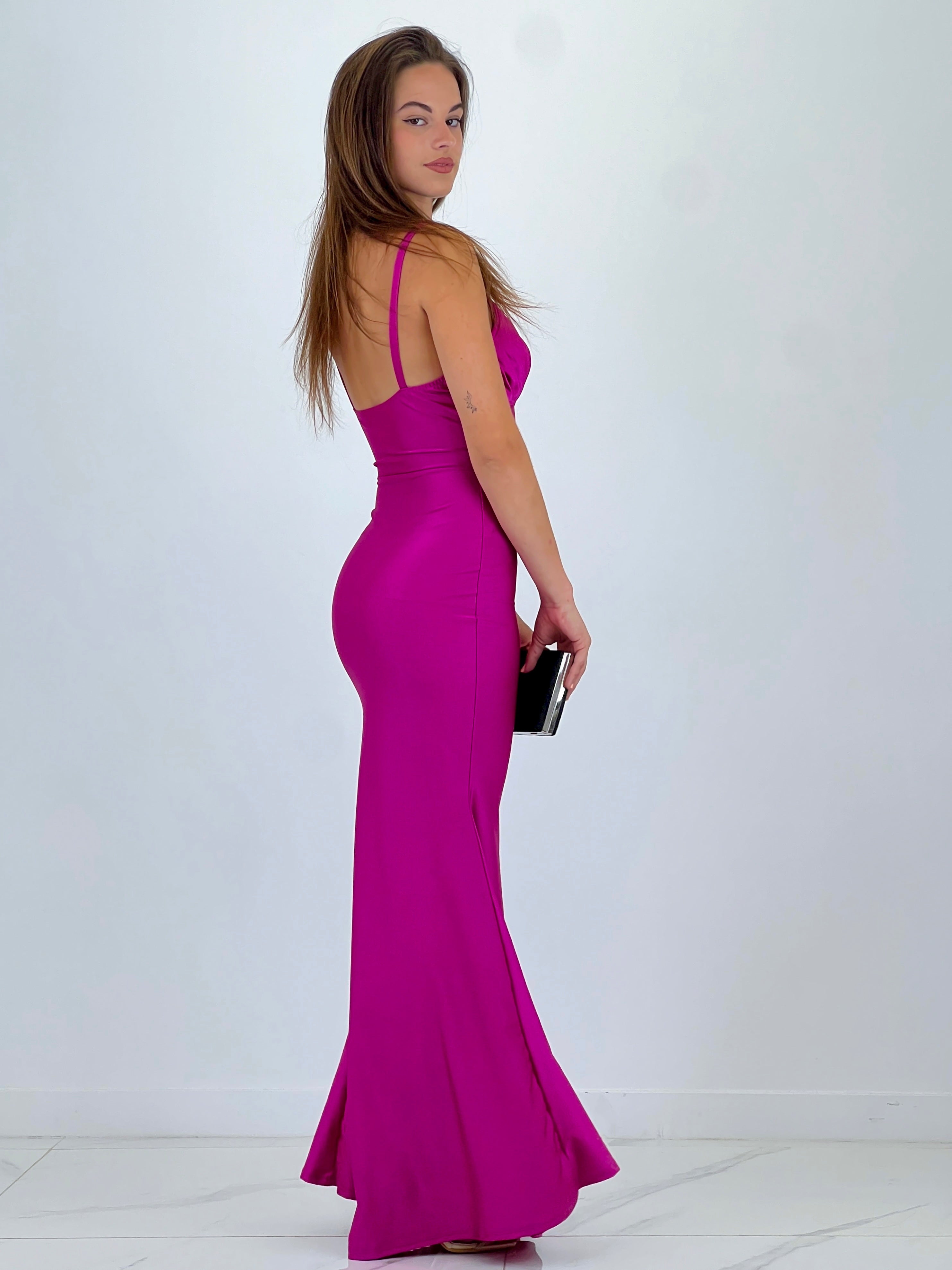 Vestido escote fruncido Mirela