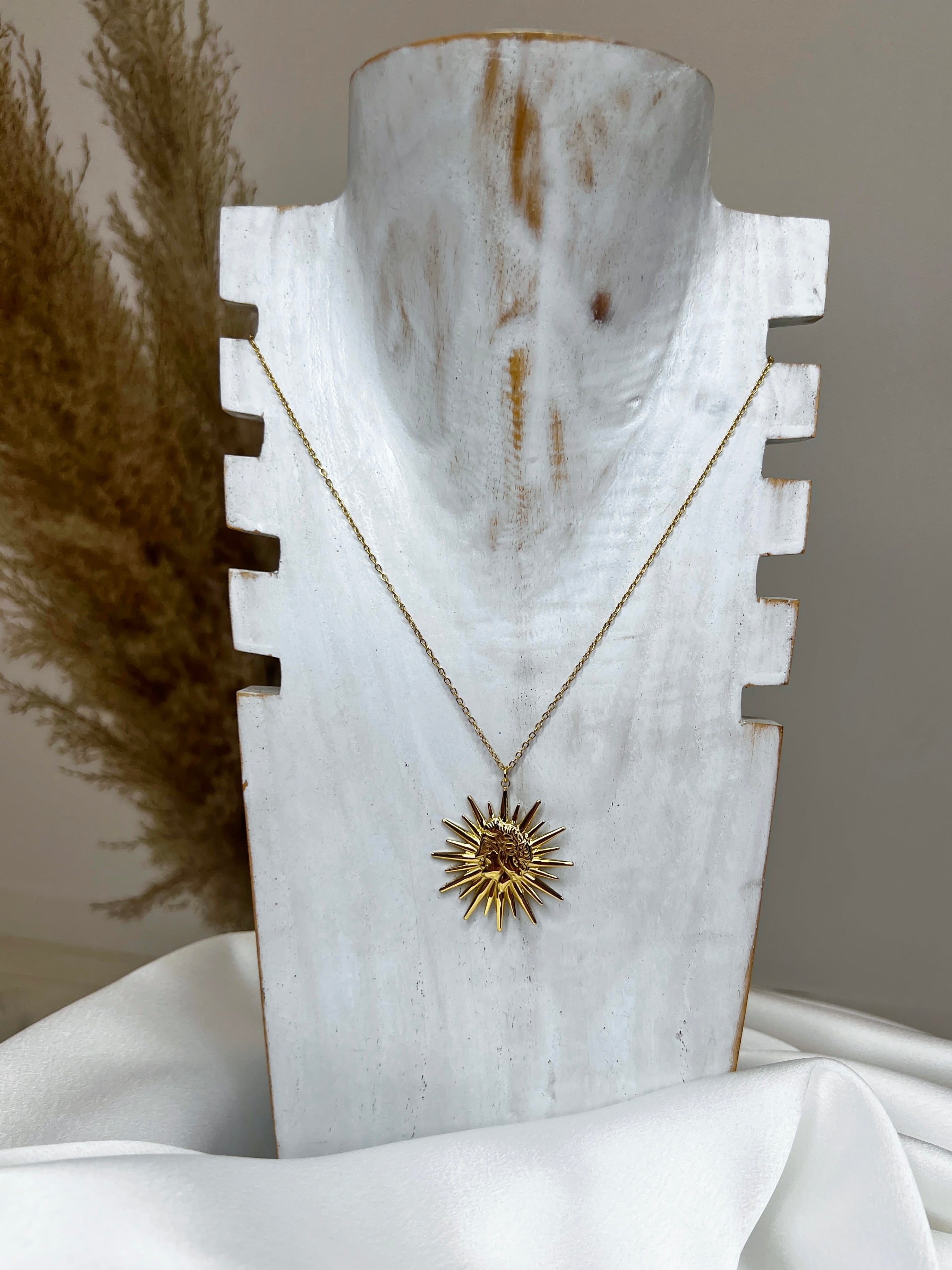 Collar abalorio acero