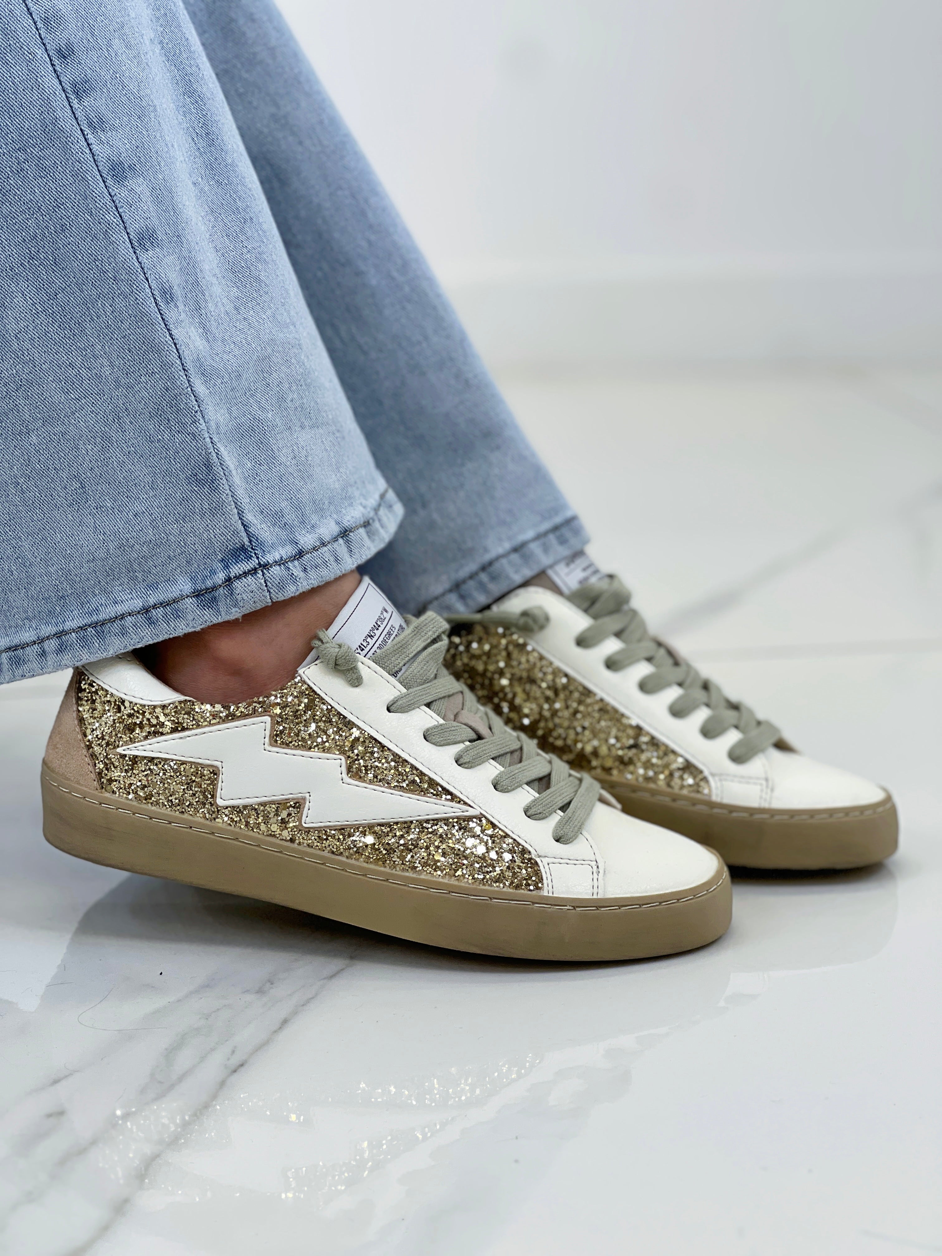 Zapatillas rayo brillo