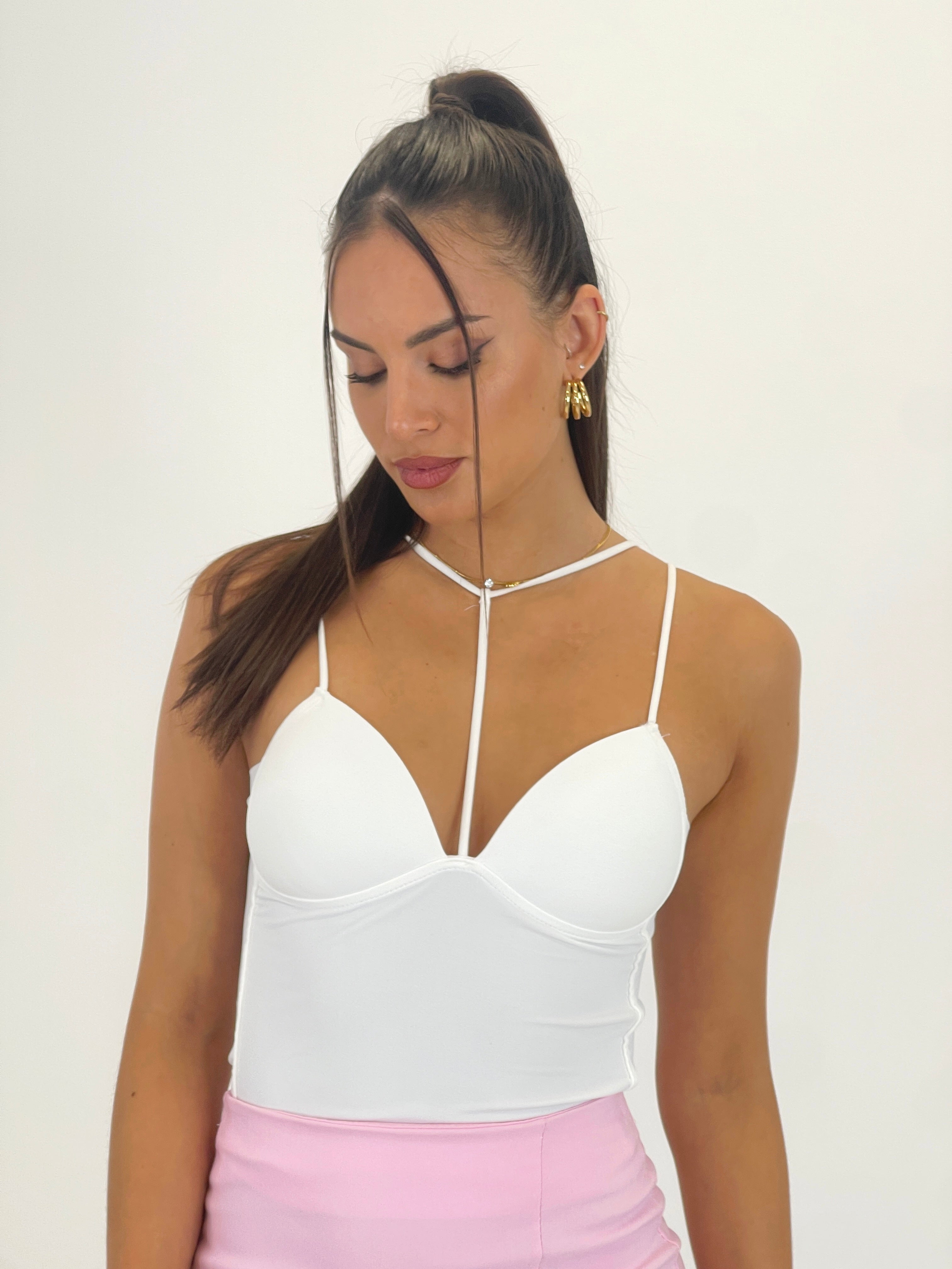 Top escote cintas