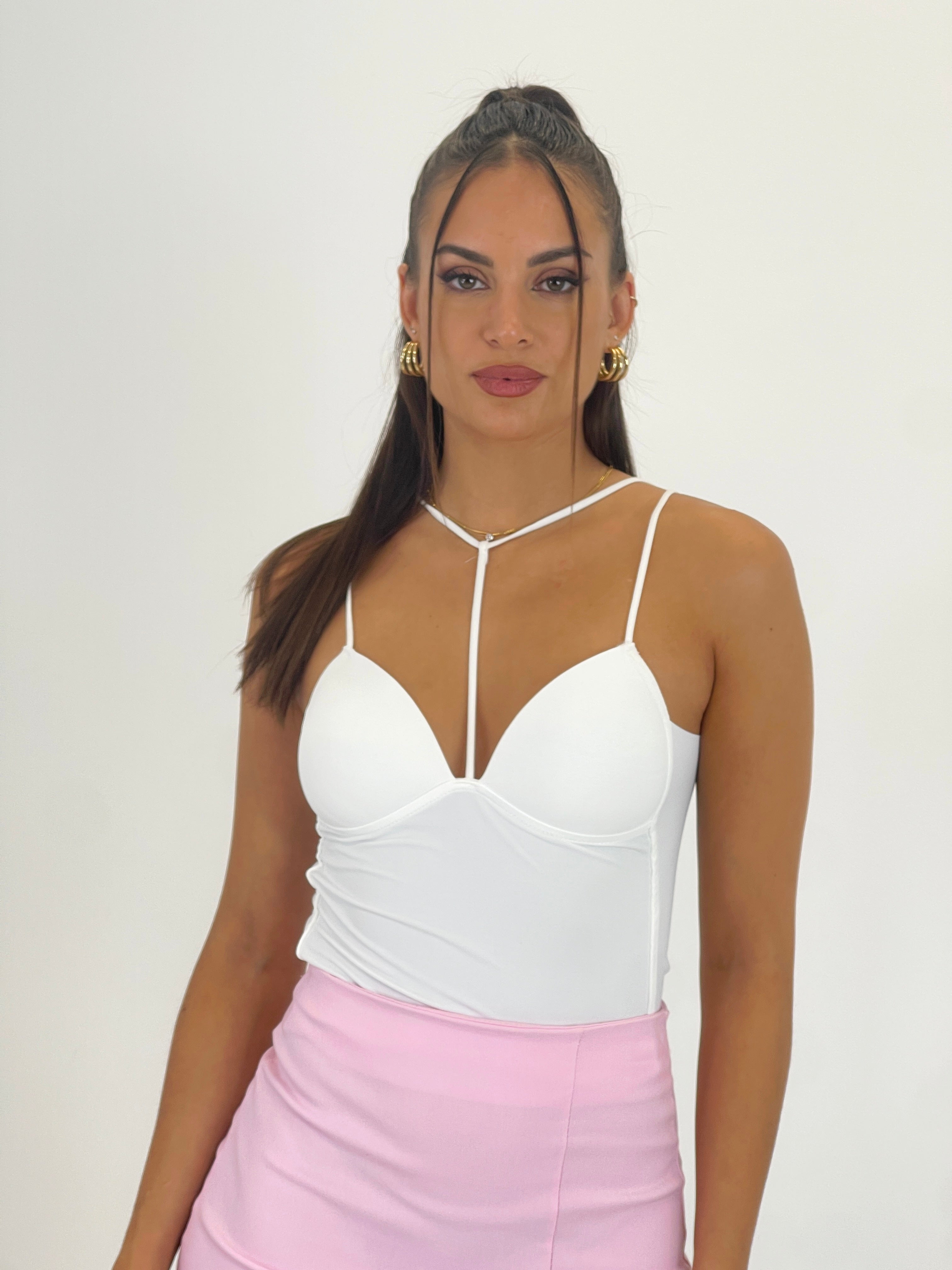 Top escote cintas