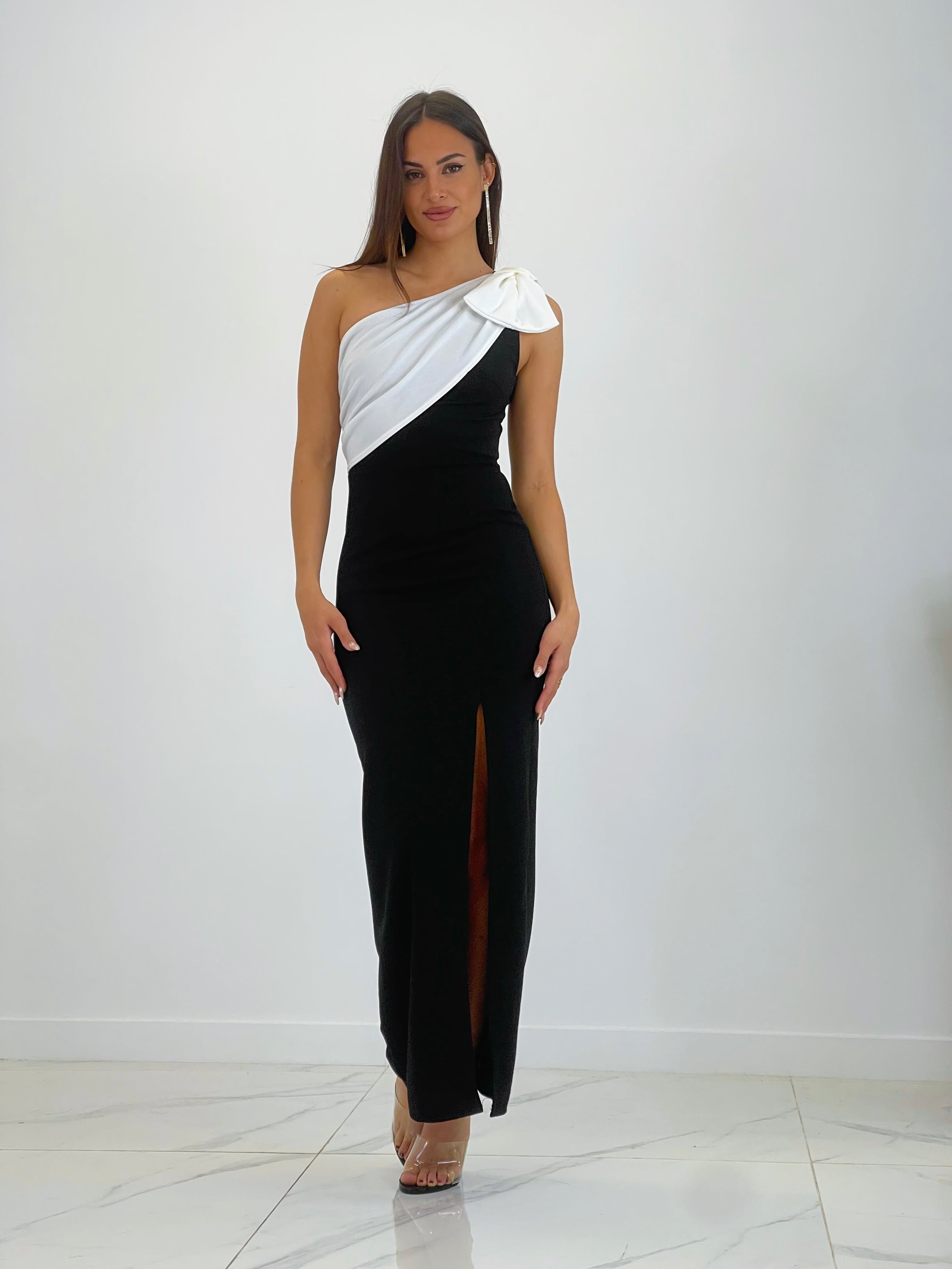 Vestido ceremonia asimétrico Ava